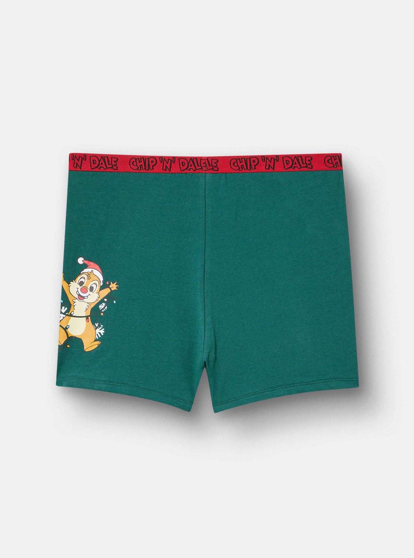 Chip 'n Dale Christmas Mid-Rise Cotton Shortie Panty