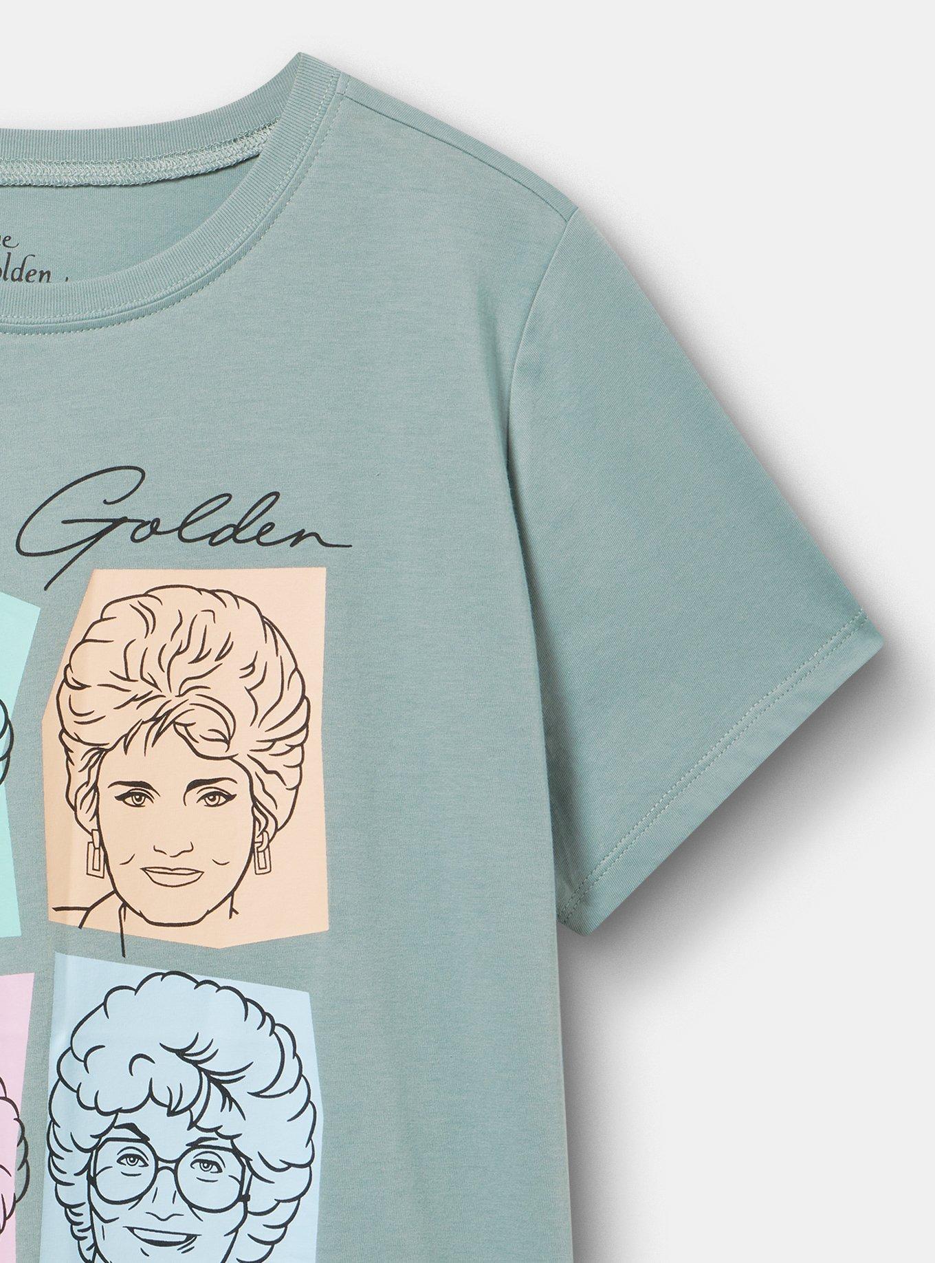 The Golden Girls Classic Cotton Jersey Tee, STAY GOLDEN SILVER BLUE, alternate