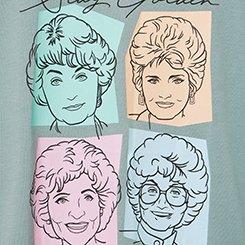 The Golden Girls Classic Cotton Jersey Tee, STAY GOLDEN SILVER BLUE, swatch