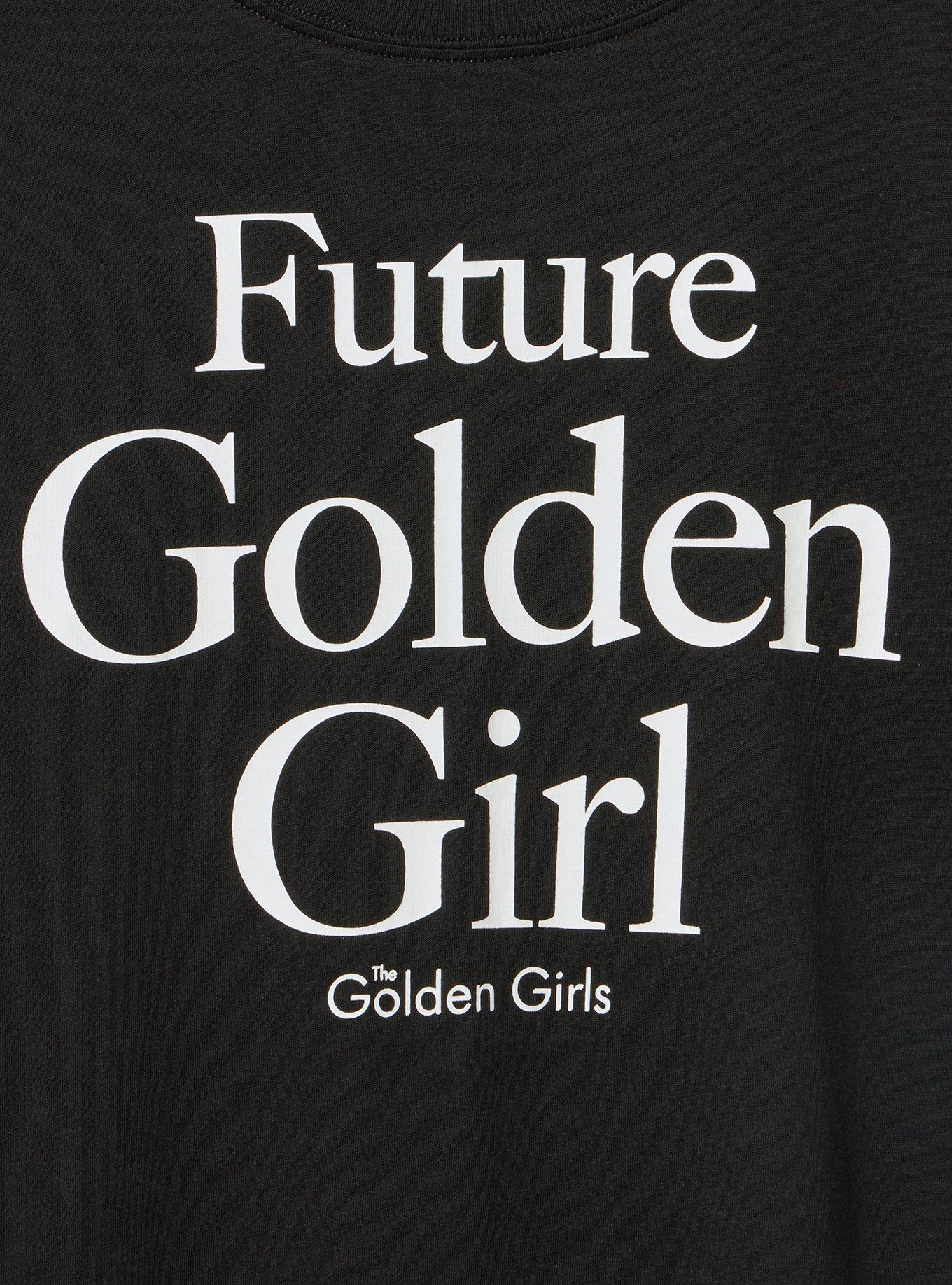 Plus Size Golden Girls Classic Cotton Tee, FUTURE GOLDEN GIRL DEEP BLACK, alternate