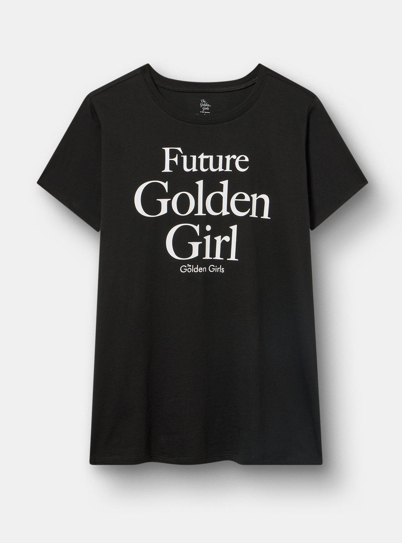 Plus Size Golden Girls Classic Cotton Tee, FUTURE GOLDEN GIRL DEEP BLACK, hi-res