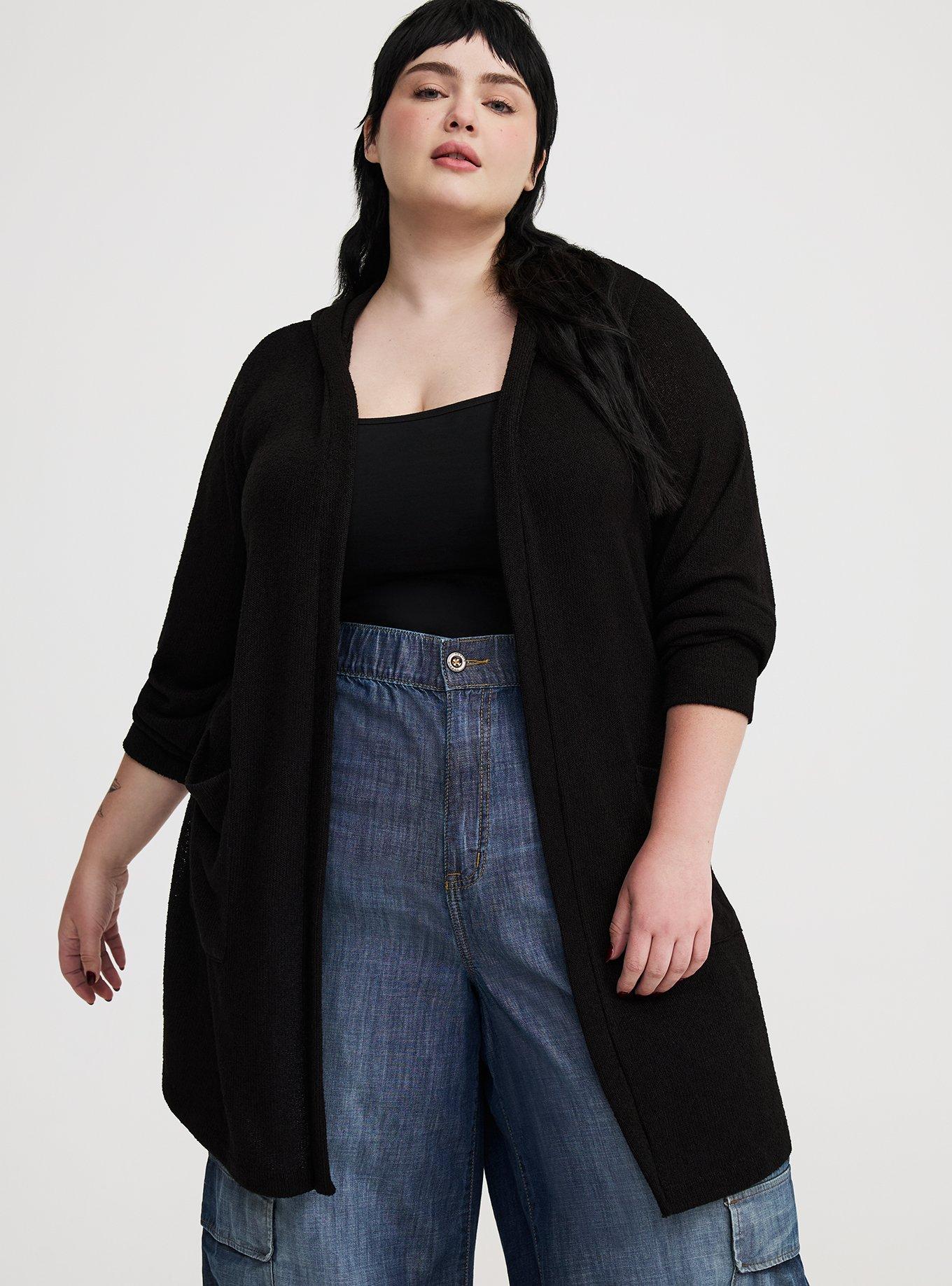 Cinch-Waist Anorak Cardigan