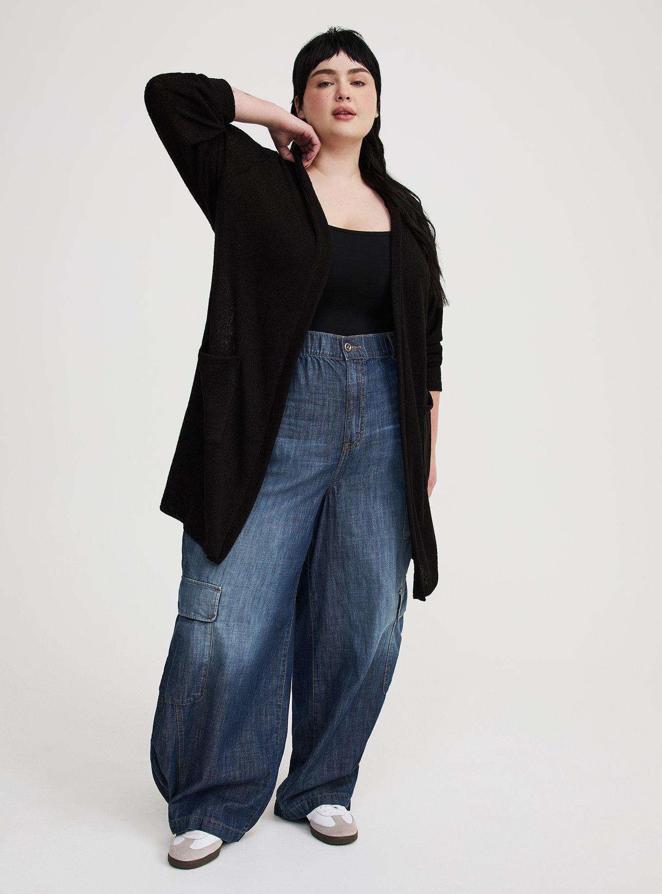 Cinch-Waist Anorak Cardigan
