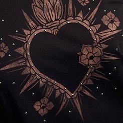 Nightfall Heritage Jersey Oversized Graphic Tee, HEART FLOWER FLAME, swatch