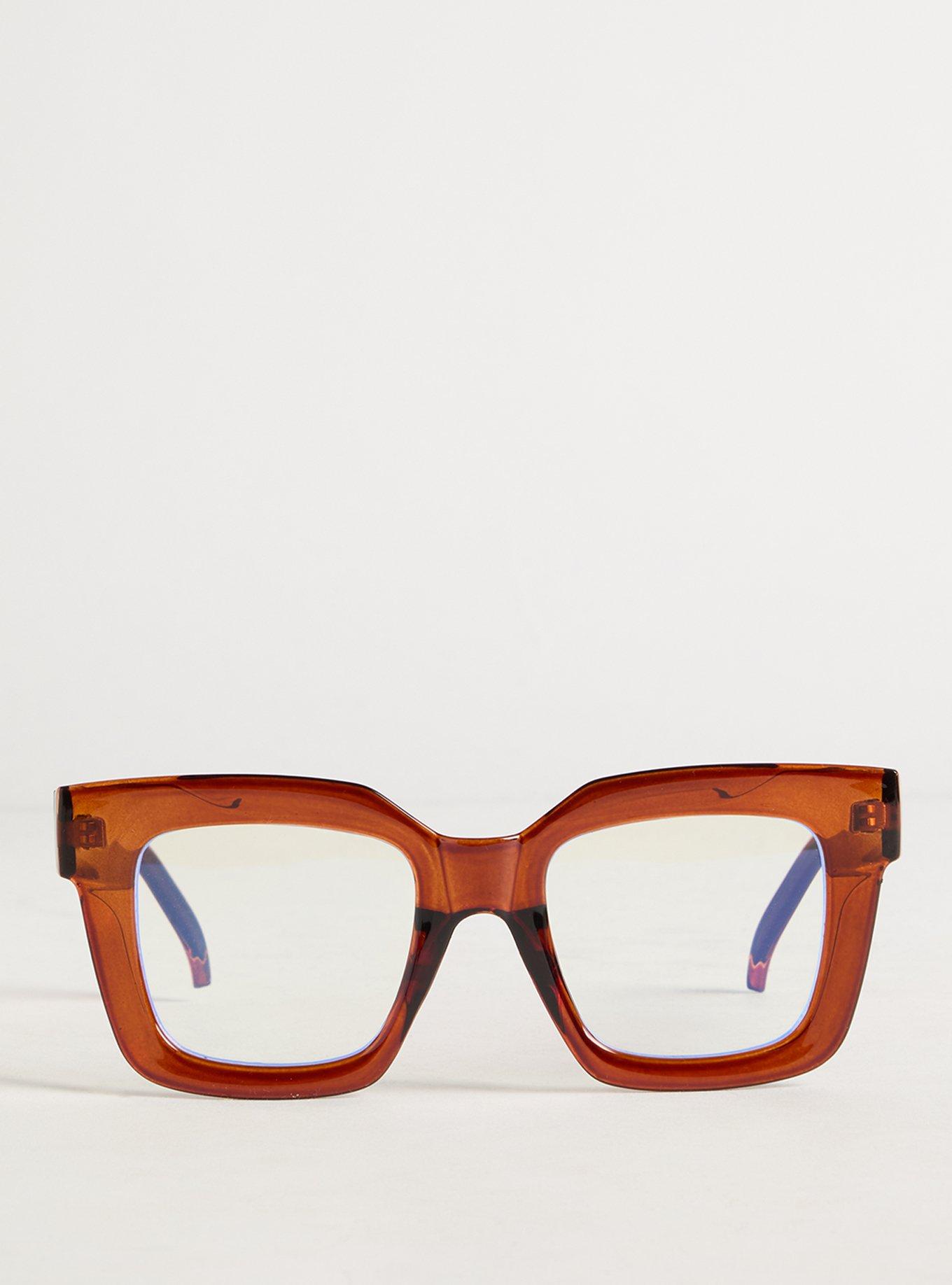 Oversized Square Blue-Light Glasses
