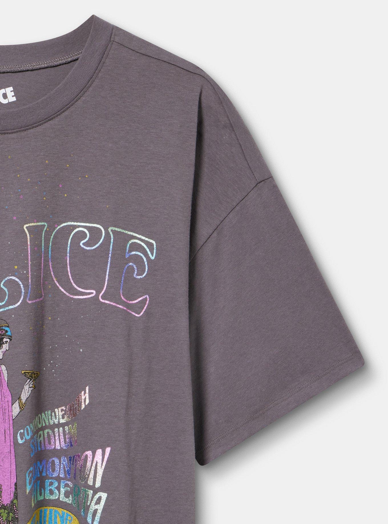 The Police Oversized Cotton Crew Tunic Tee