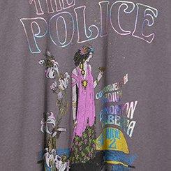 The Police Oversized Cotton Crew Tunic Tee, THE POLICE TORNADO, swatch