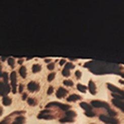 Retro Chic Off-Shoulder Knee-Length Dress, SHAYLA LEOPARD TAN, swatch