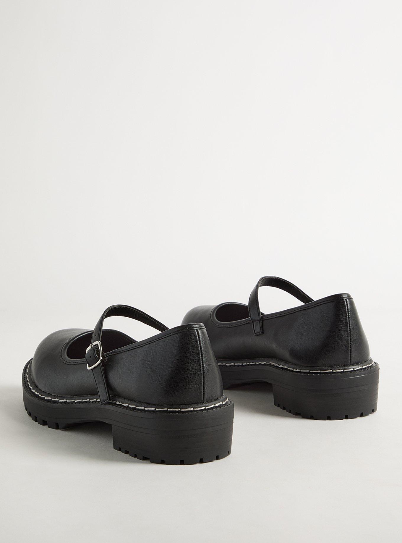 Lug Sole Mary Jane Flat (WW)