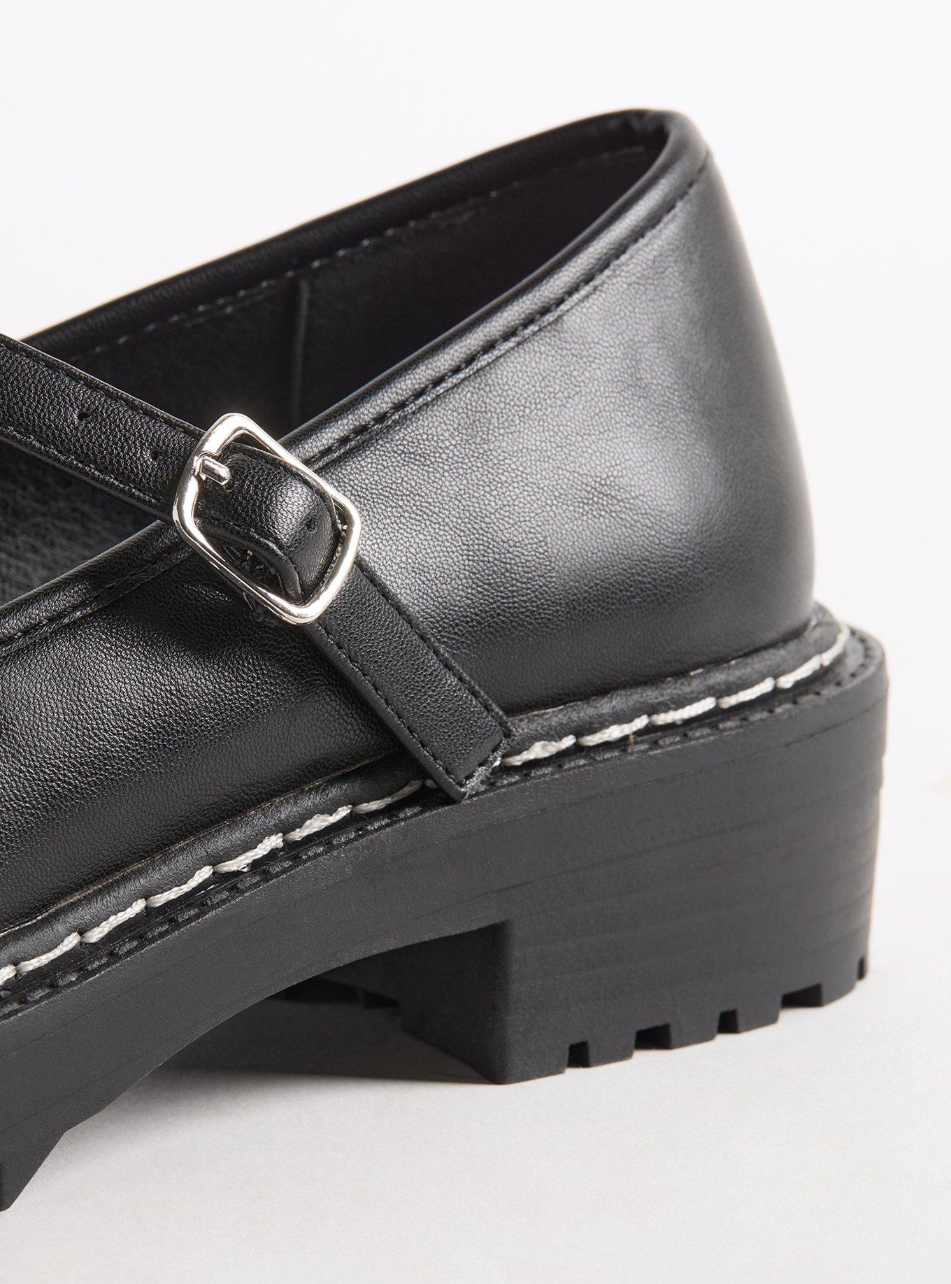 Lug Sole Mary Jane Flat (WW)