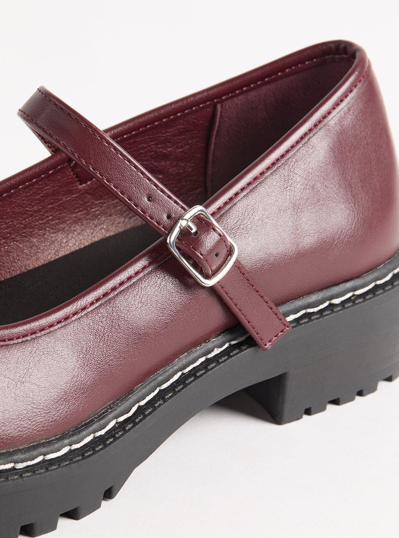 Lug Sole Mary Jane Flat (WW)