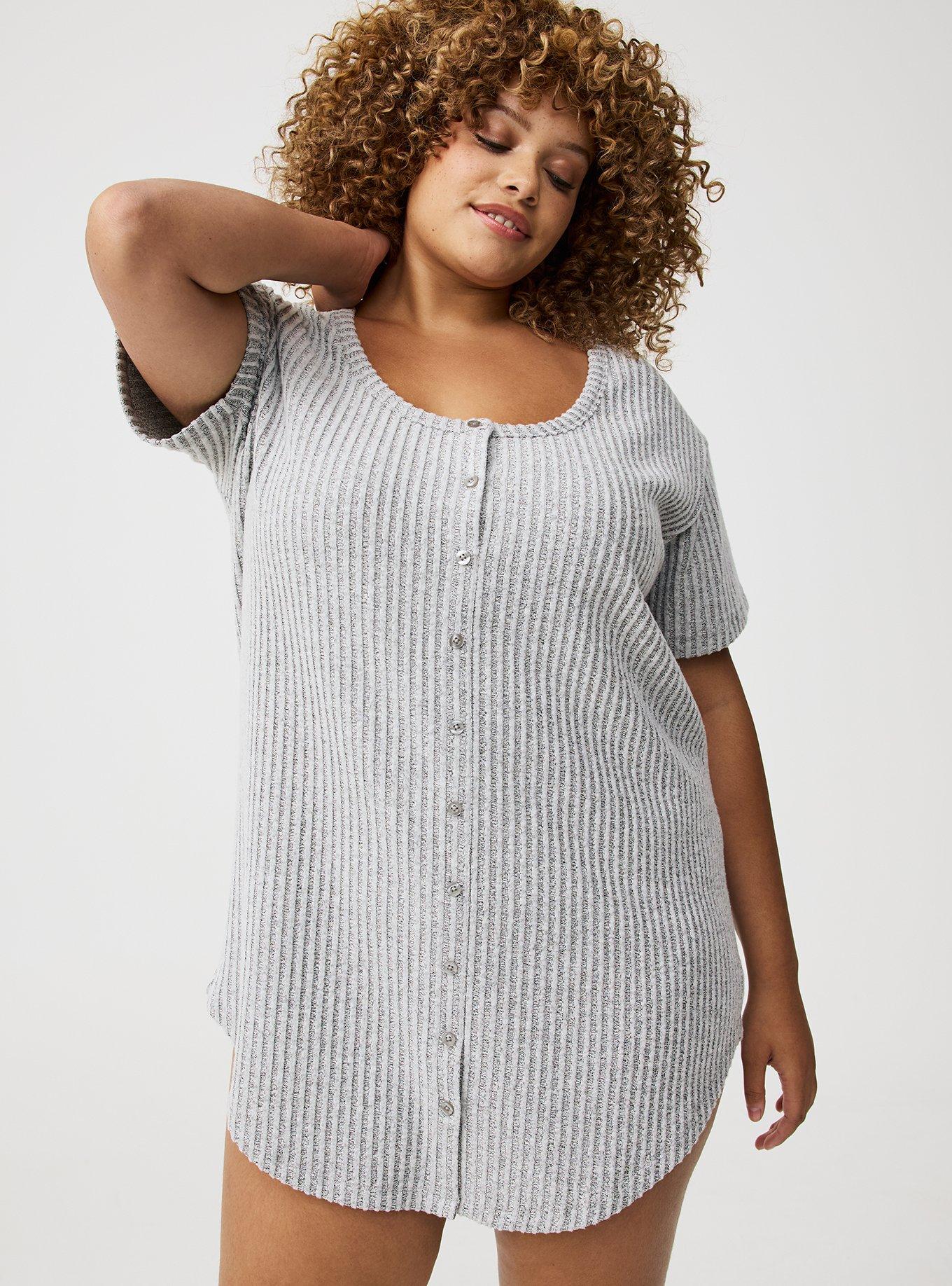 Super Soft Plush Rib Lounge Tunic