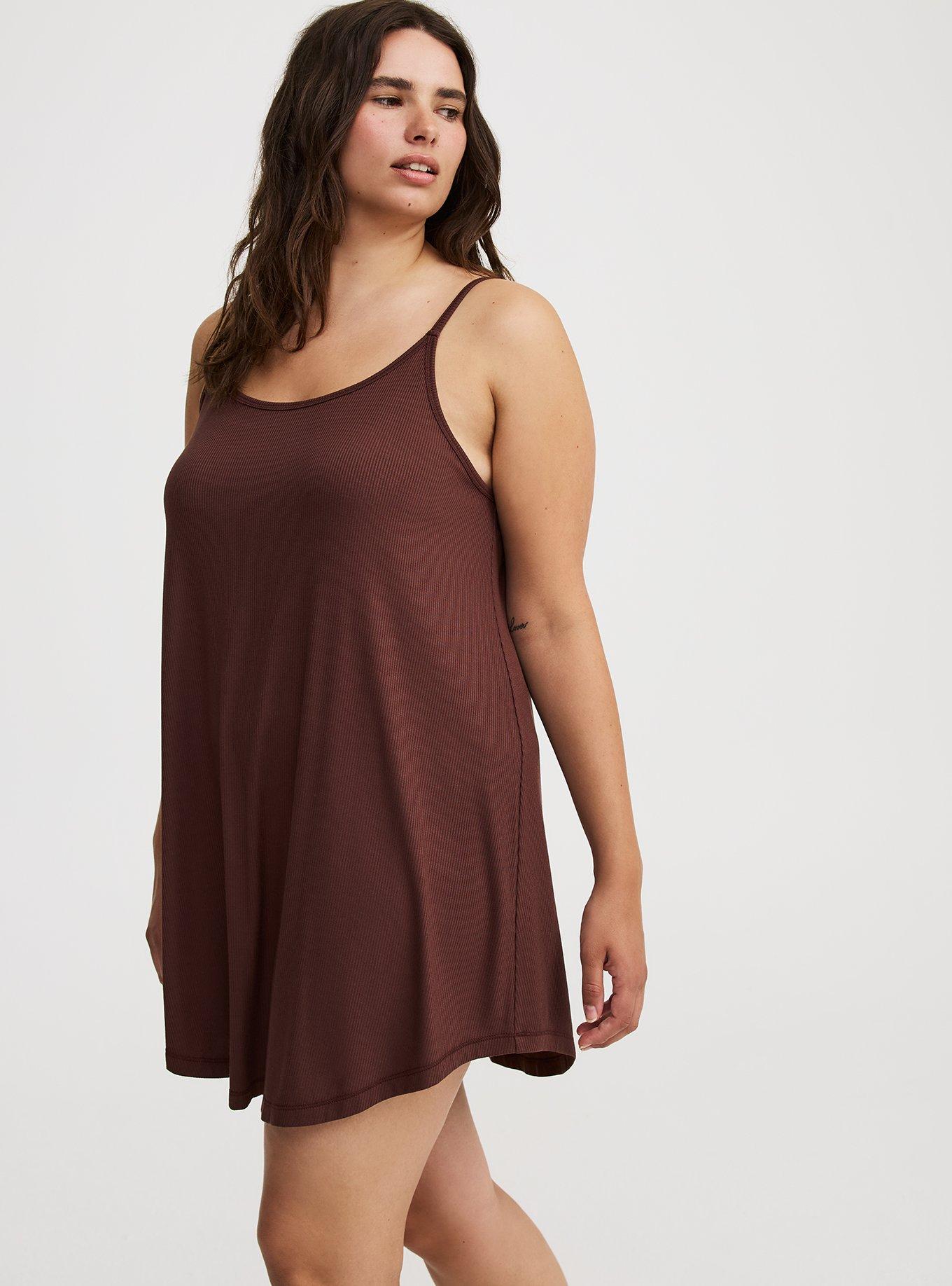 Super Soft Rib Cami Sleep Mini Gown