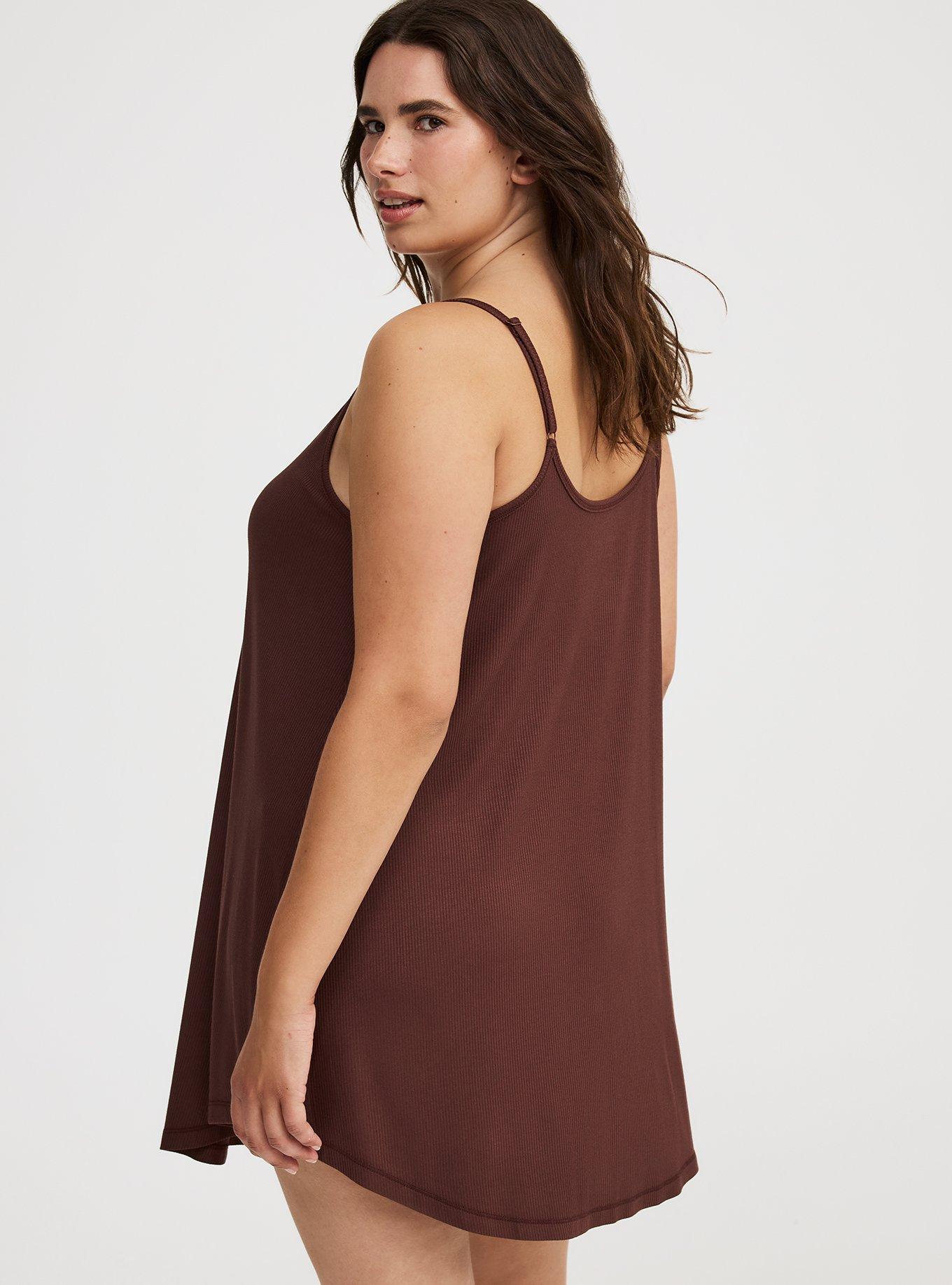 Super Soft Rib Cami Sleep Mini Gown