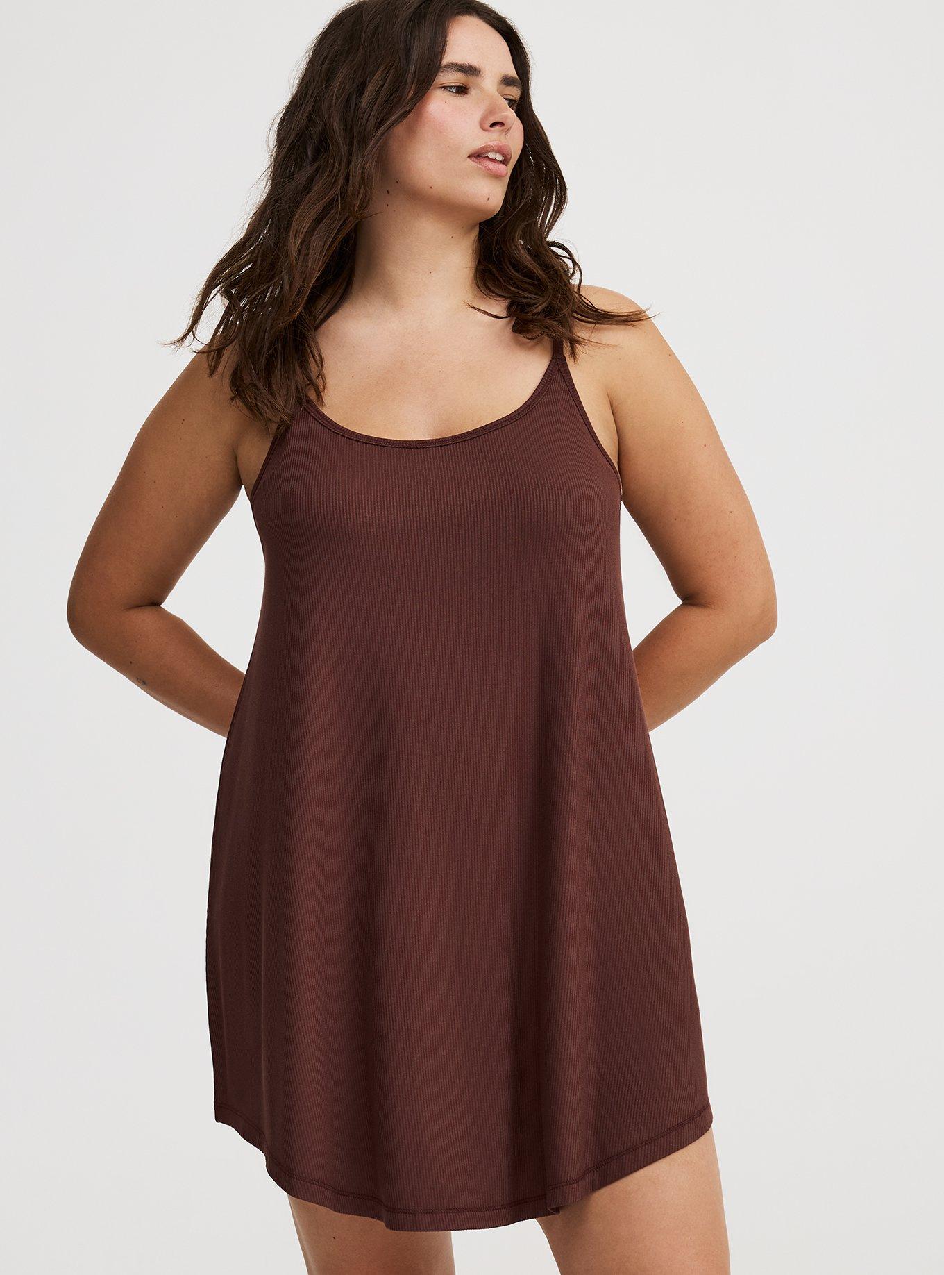 Super Soft Rib Cami Sleep Mini Gown
