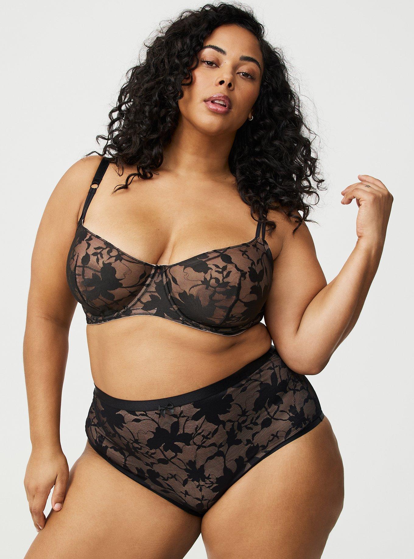 Sequin & Lace Mid-Rise Hipster Panty