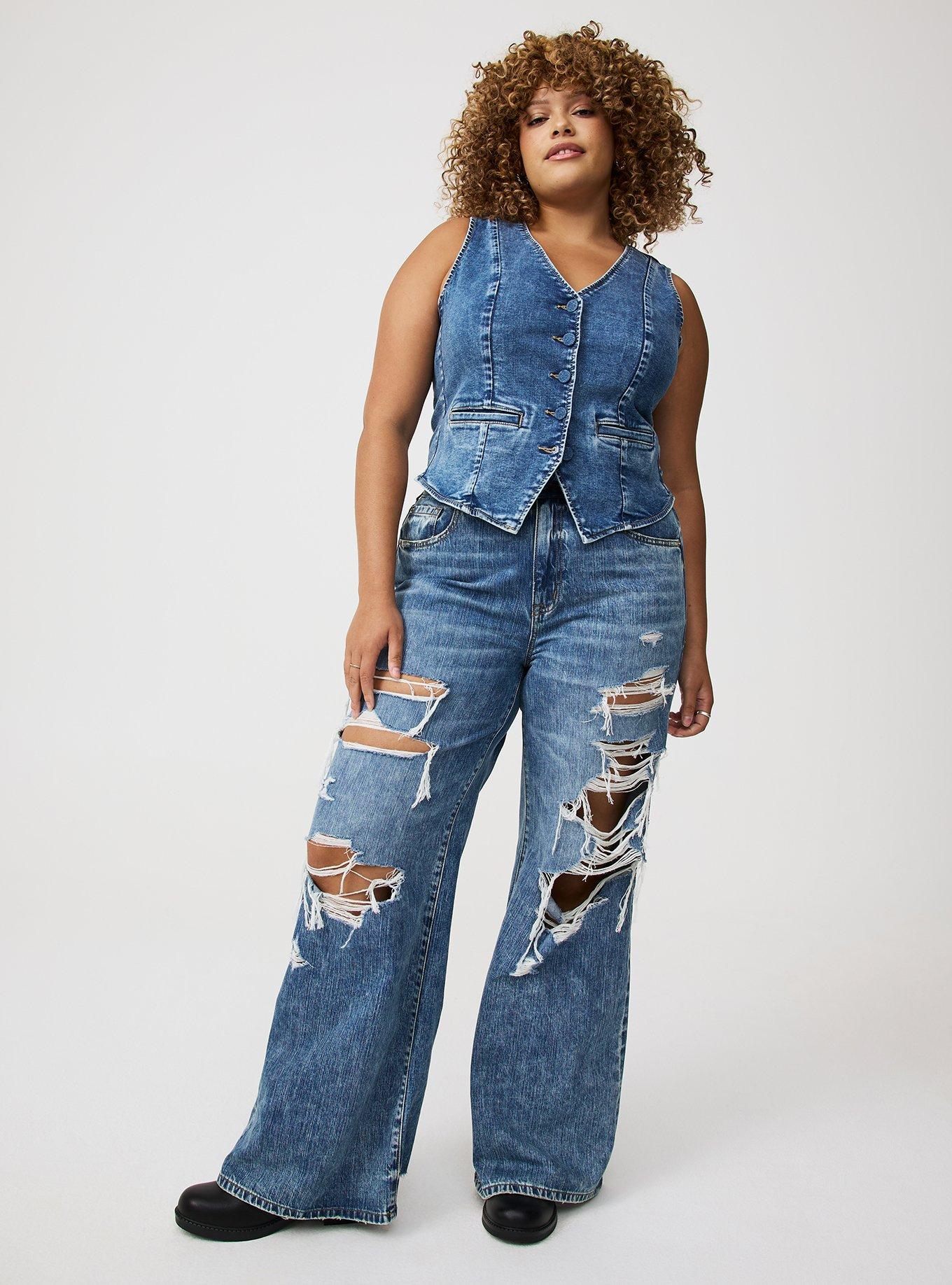 Vintage Stretch Denim Vest