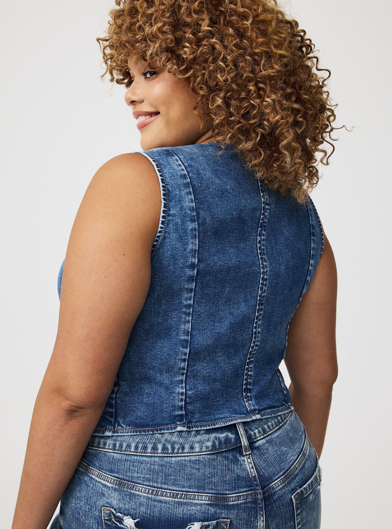 Vintage Stretch Denim Vest
