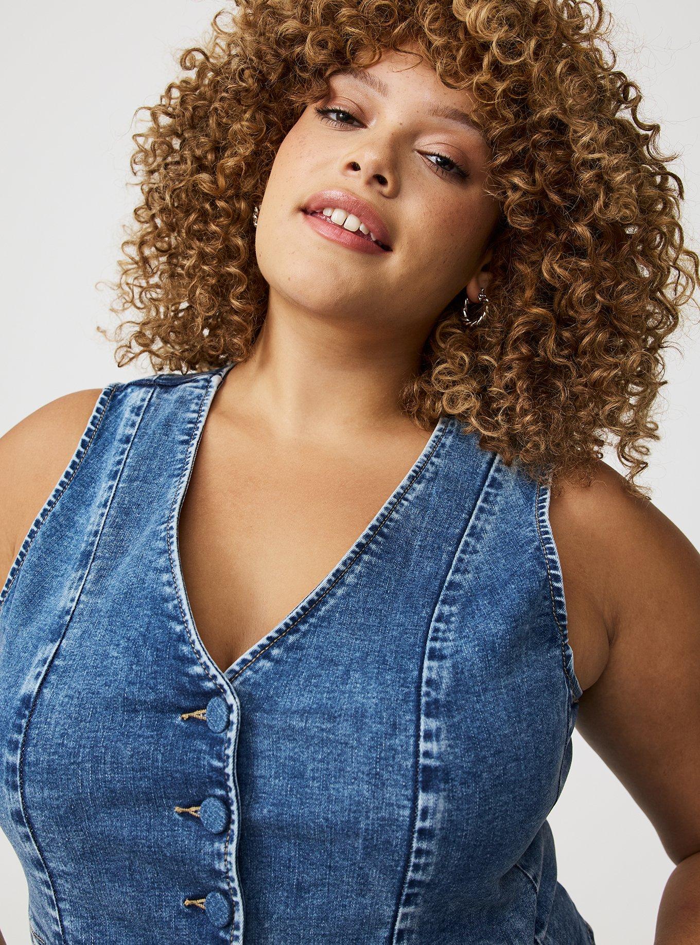 Vintage Stretch Denim Vest