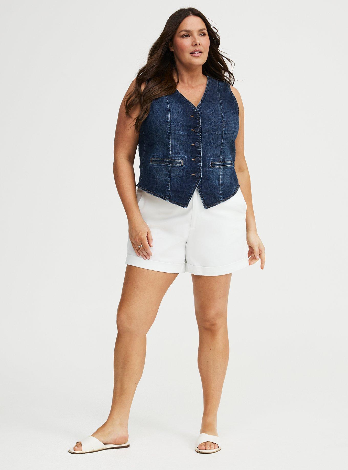 Denim Tailored Vest, CAZIMI, alternate