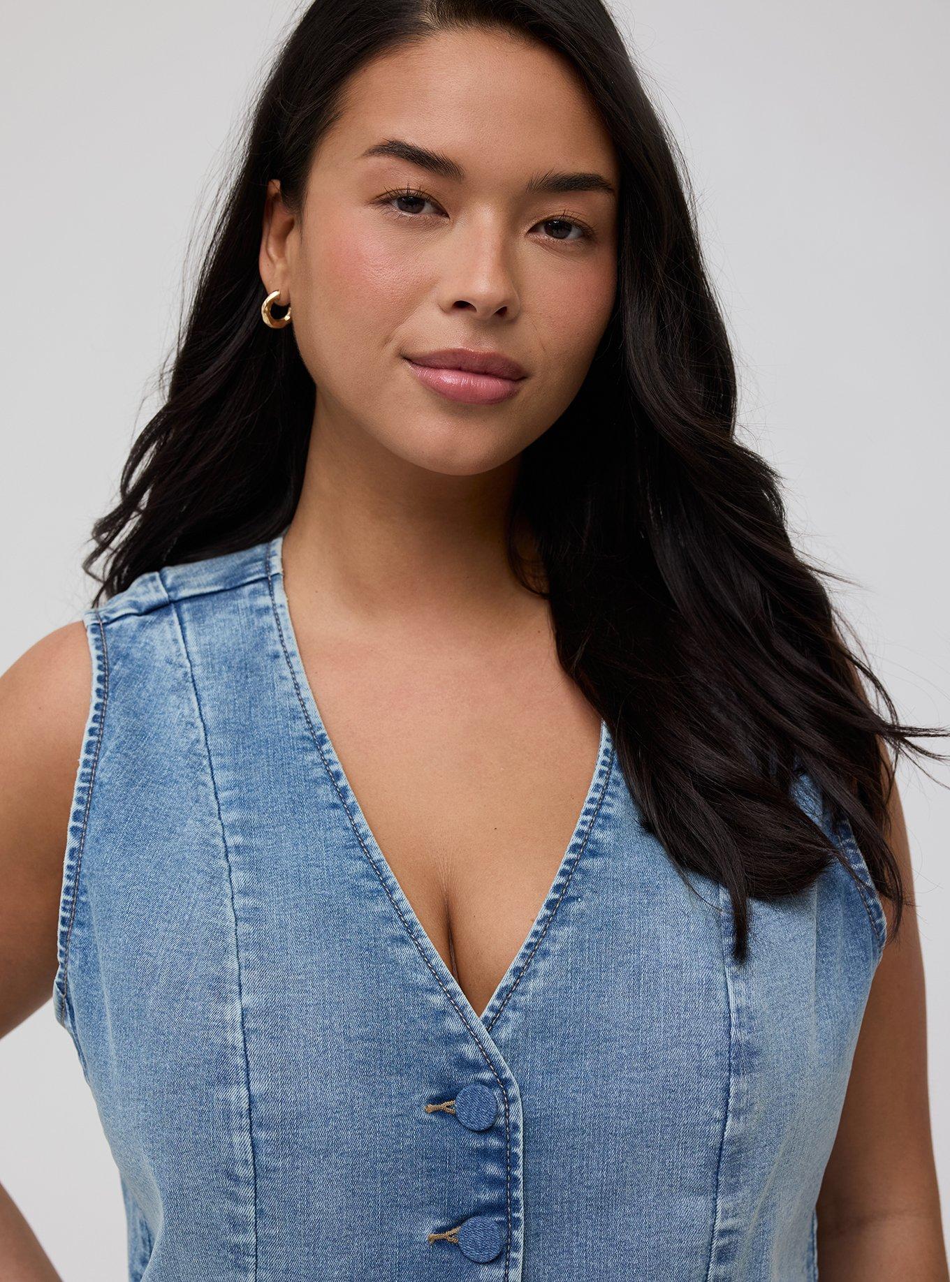 Denim Tailored Vest, MIDHEAVEN, alternate