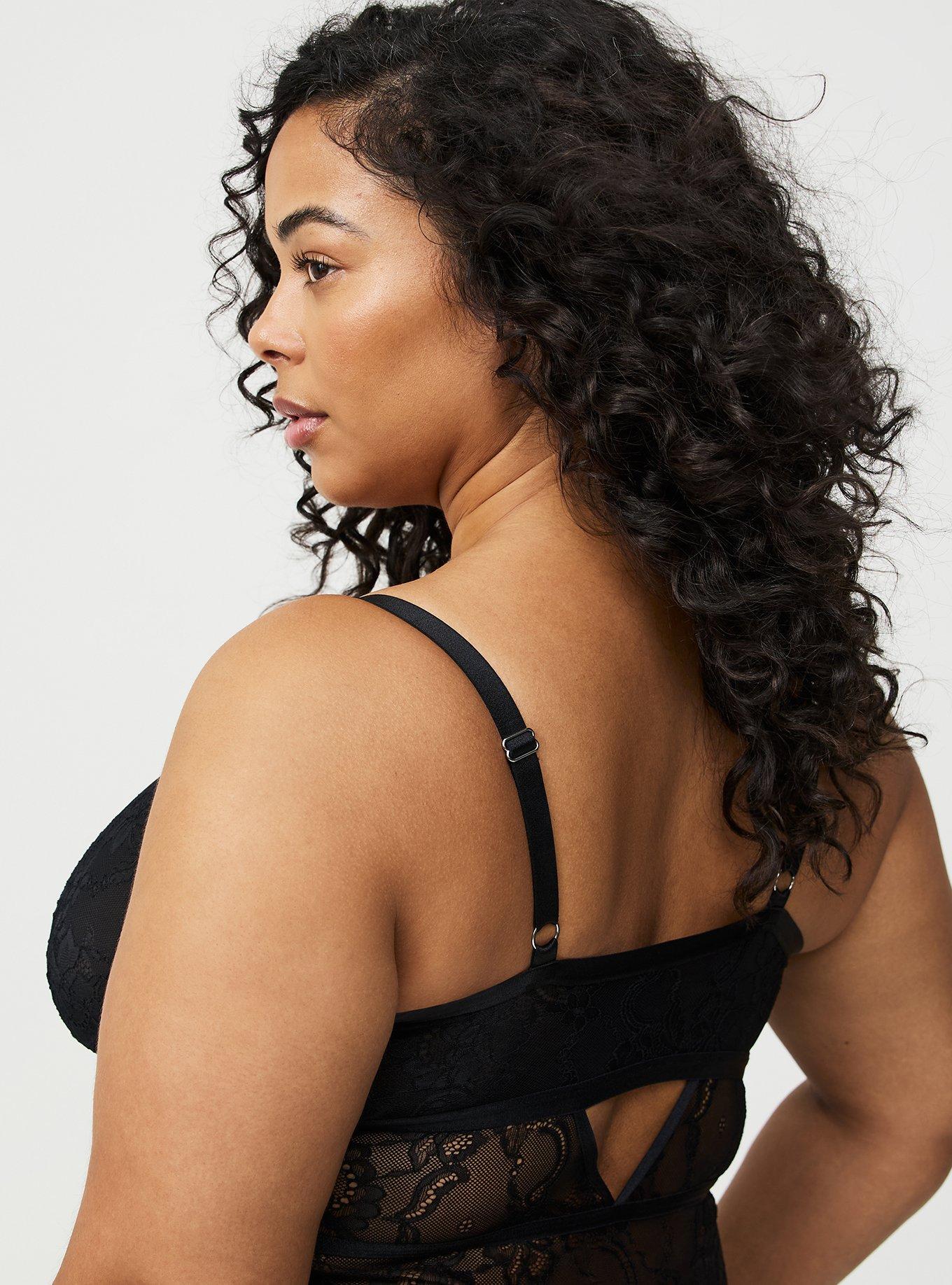 Jewelry Strappy Lace Bodysuit