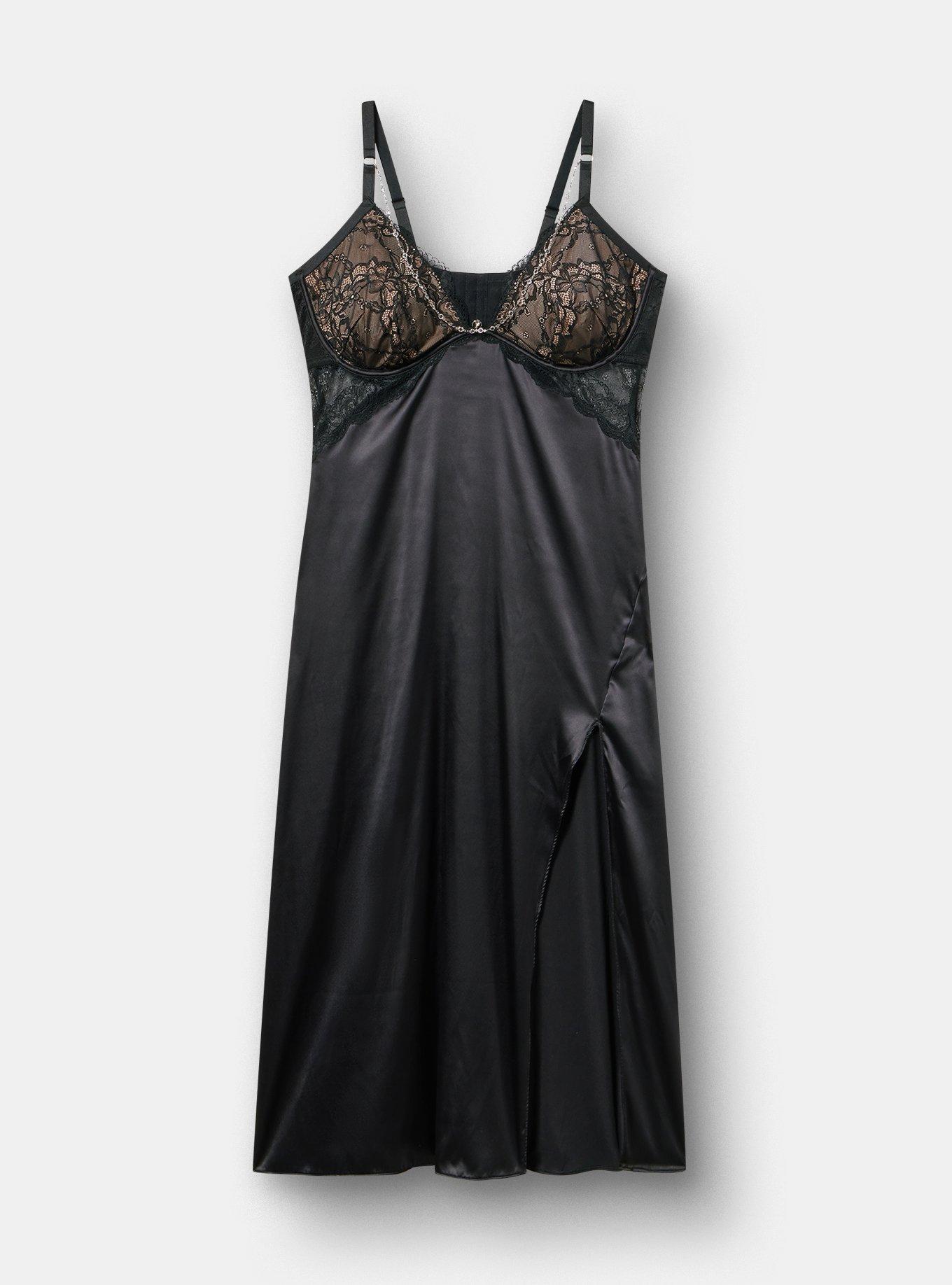 Jewelry Strappy Plunge Maxi Dress