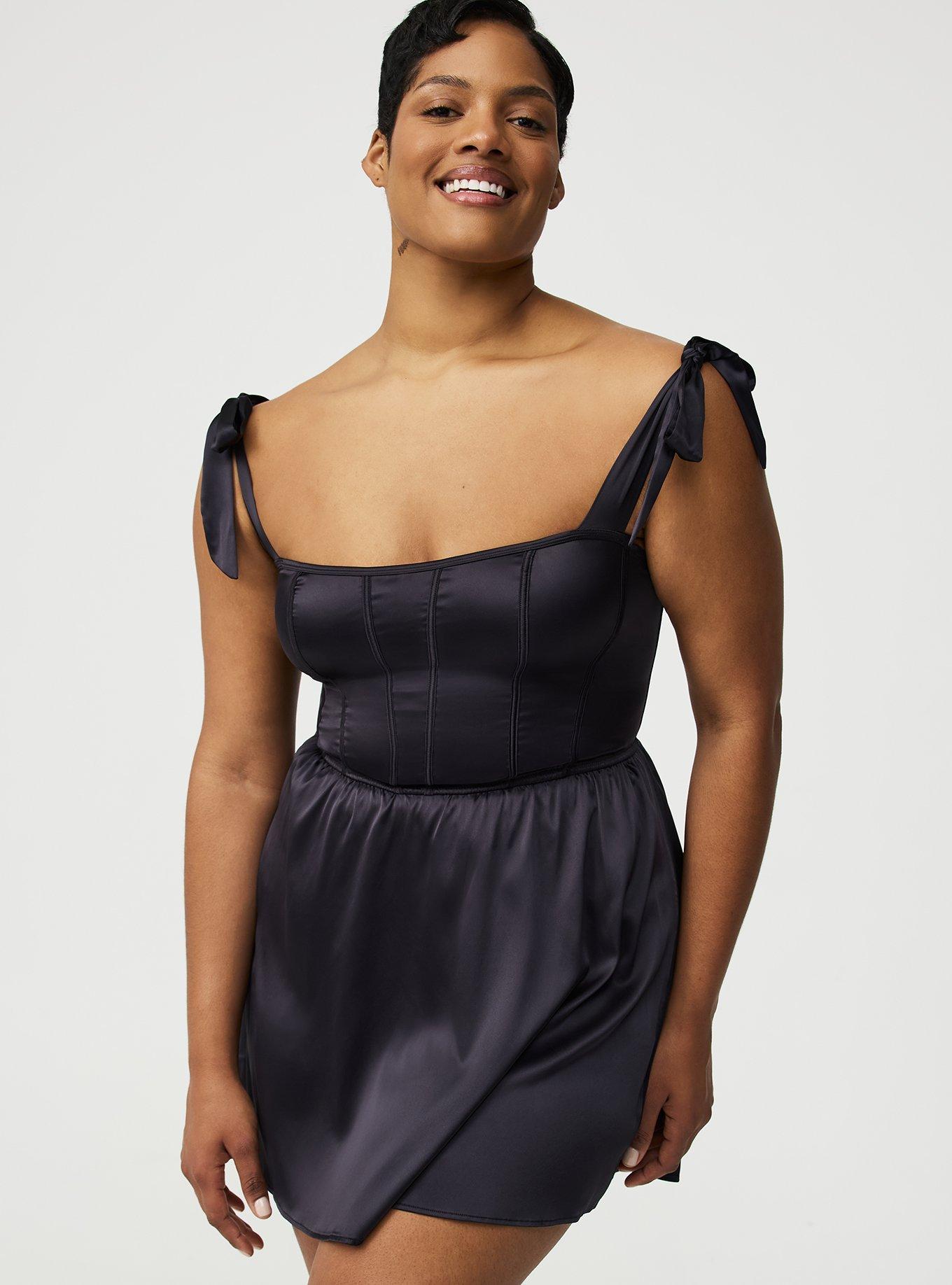 Lingerie Corset Side-Tie Dress