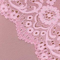 Demure Lace Thong Bodysuit, SEA PINK, swatch