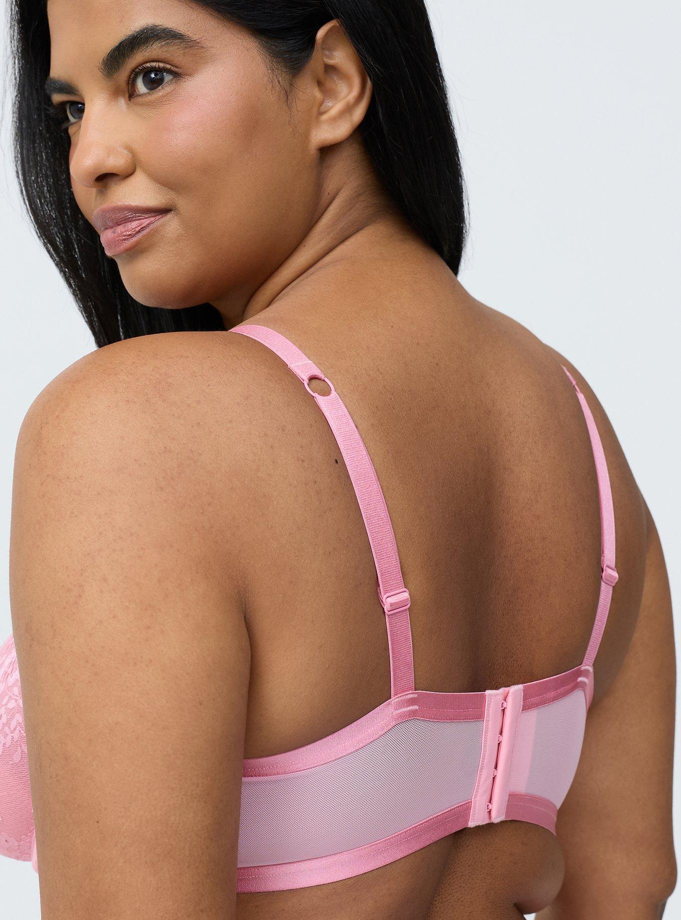 Demure Lace Cut-Out Babydoll, SEA PINK, alternate