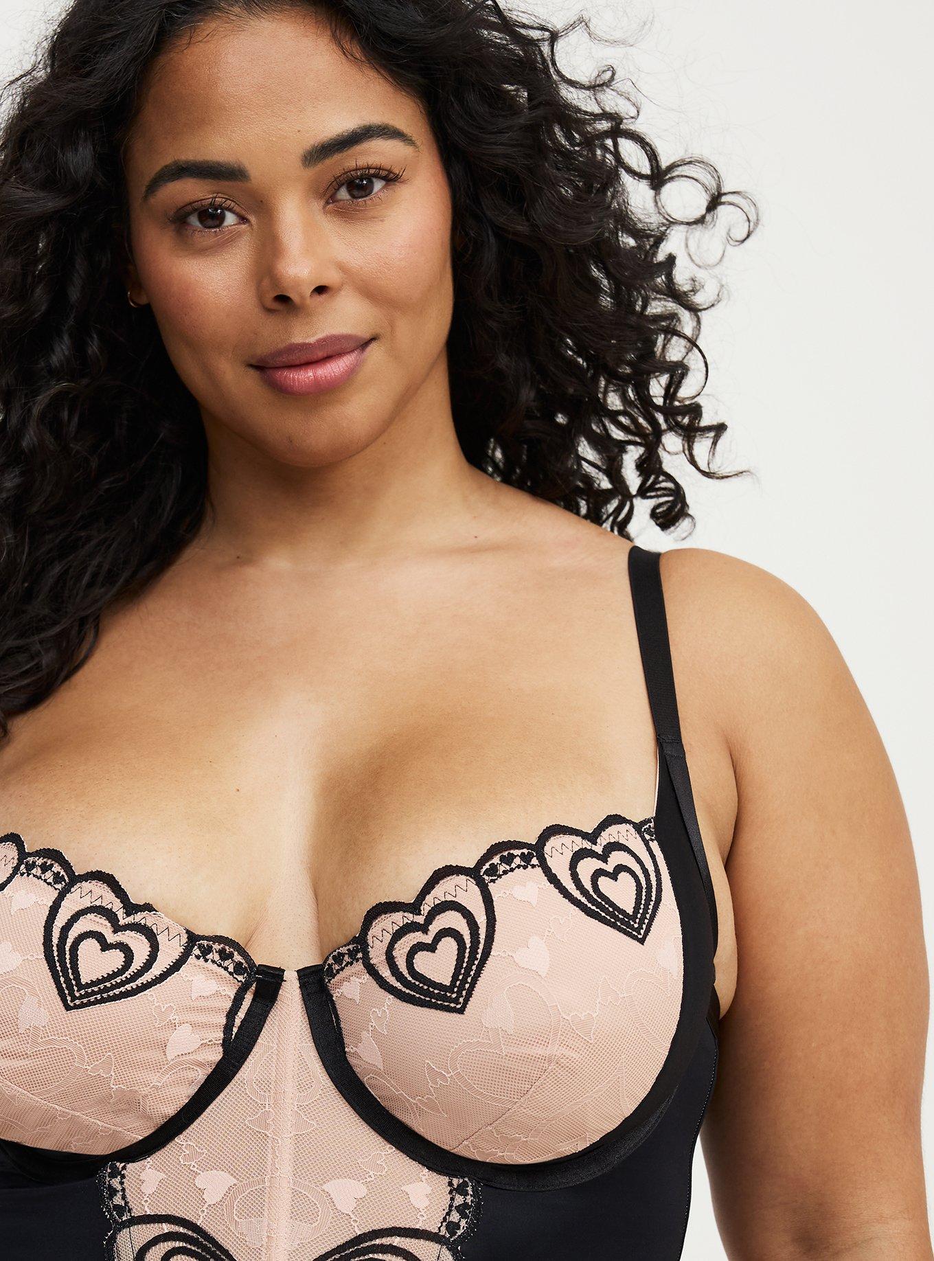 Coquette Heart Lace Bustier