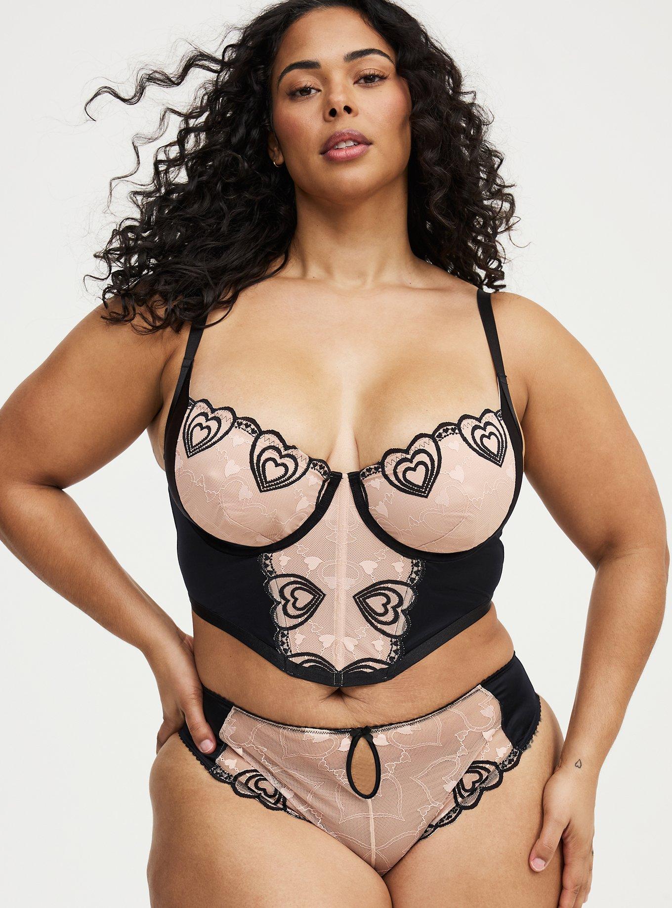 Coquette Heart Lace Bustier