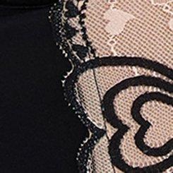 Coquette Heart Lace Bustier, RICH BLACK, swatch