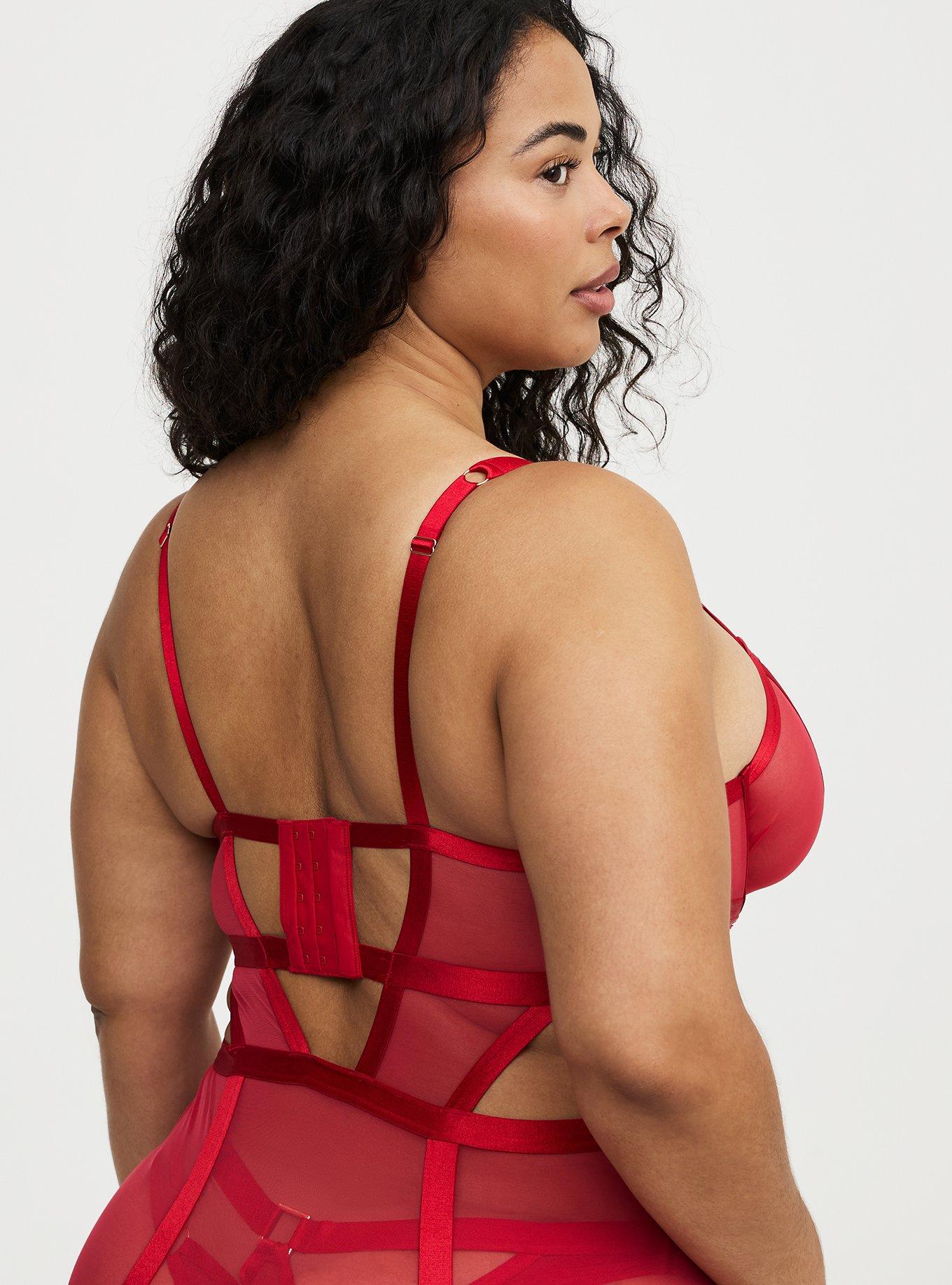 Mob Wife Strappy Underwire Lace Chemise