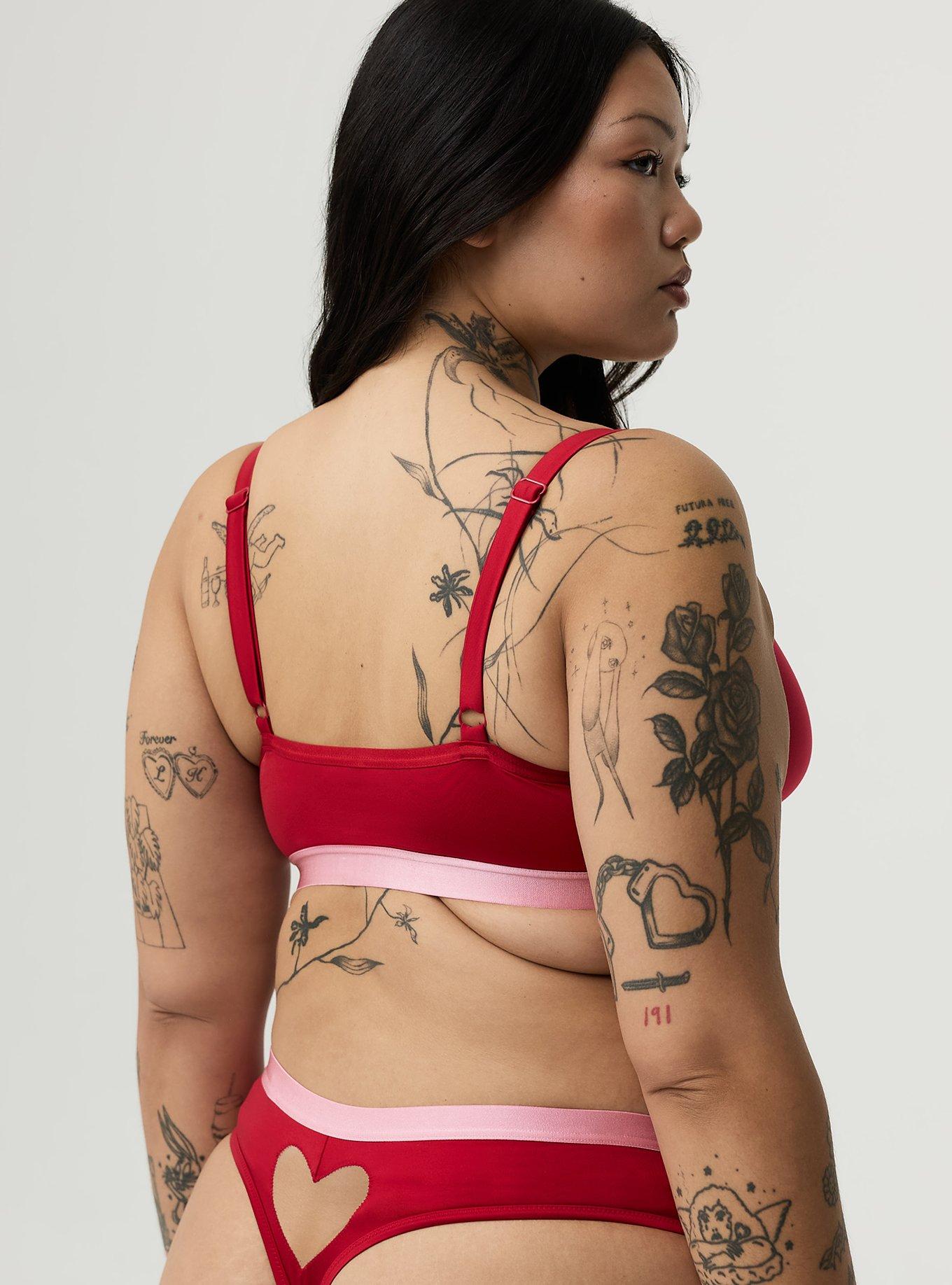 Glaze Mid-Rise Open Gusset Thong, JESTER RED, alternate