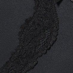 Glaze Mid-Rise Open Gusset Thong, RICH BLACK, swatch