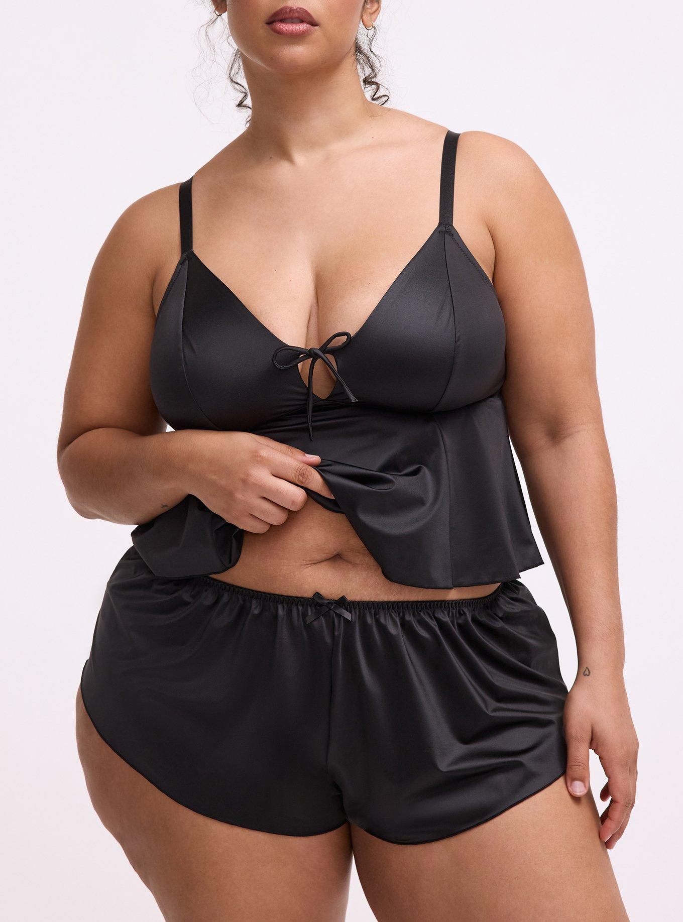 Shine High-Rise Ruffle Lingerie Short, RICH BLACK, alternate