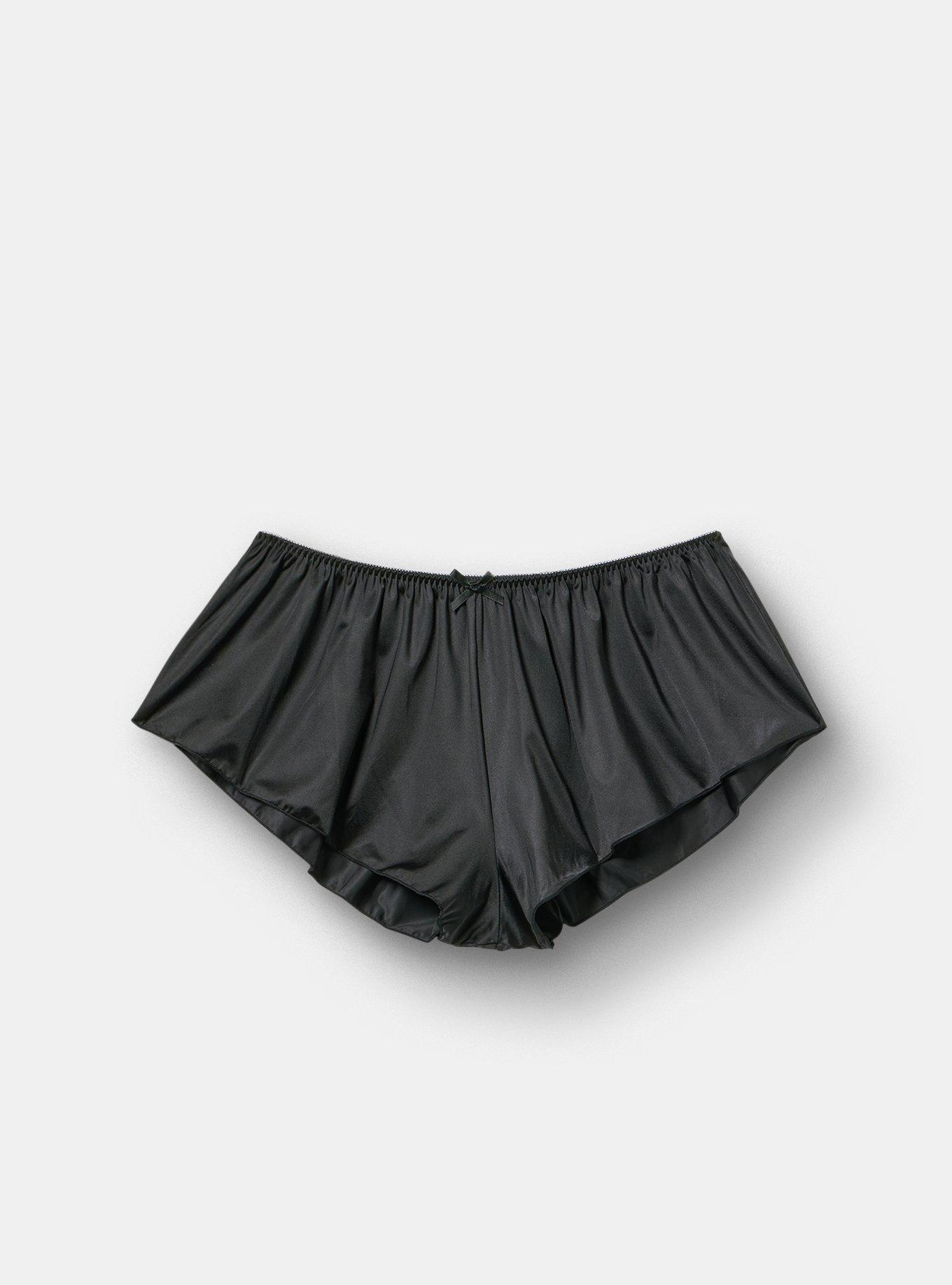 Shine High-Rise Ruffle Lingerie Short, RICH BLACK, hi-res