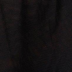 Plus Size Demure Mesh Skater Skirt, RICH BLACK, swatch