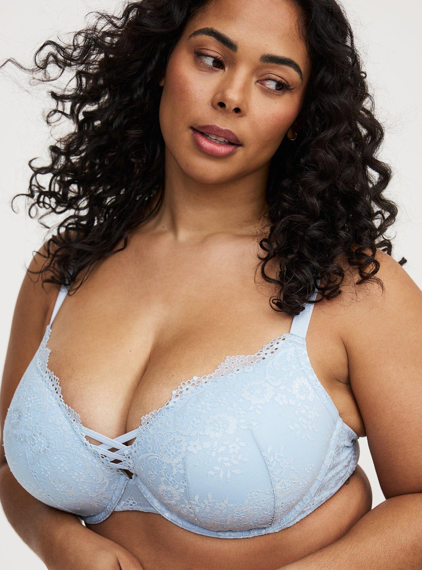 XO Plunge Push-Up Lace Bra, SKYWAY, alternate