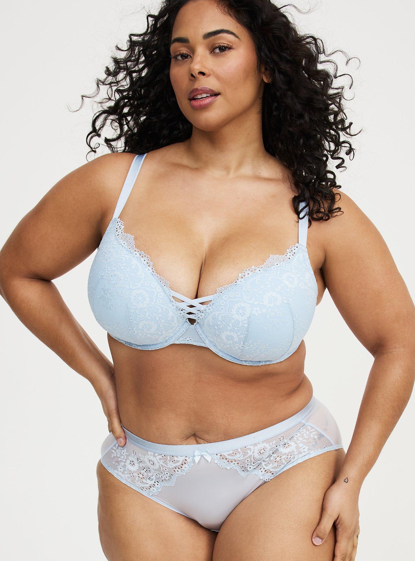 XO Plunge Push-Up Lace Bra, SKYWAY, alternate