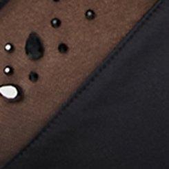 Plus Size Micro Shine Diamante Bralette, RICH BLACK, swatch