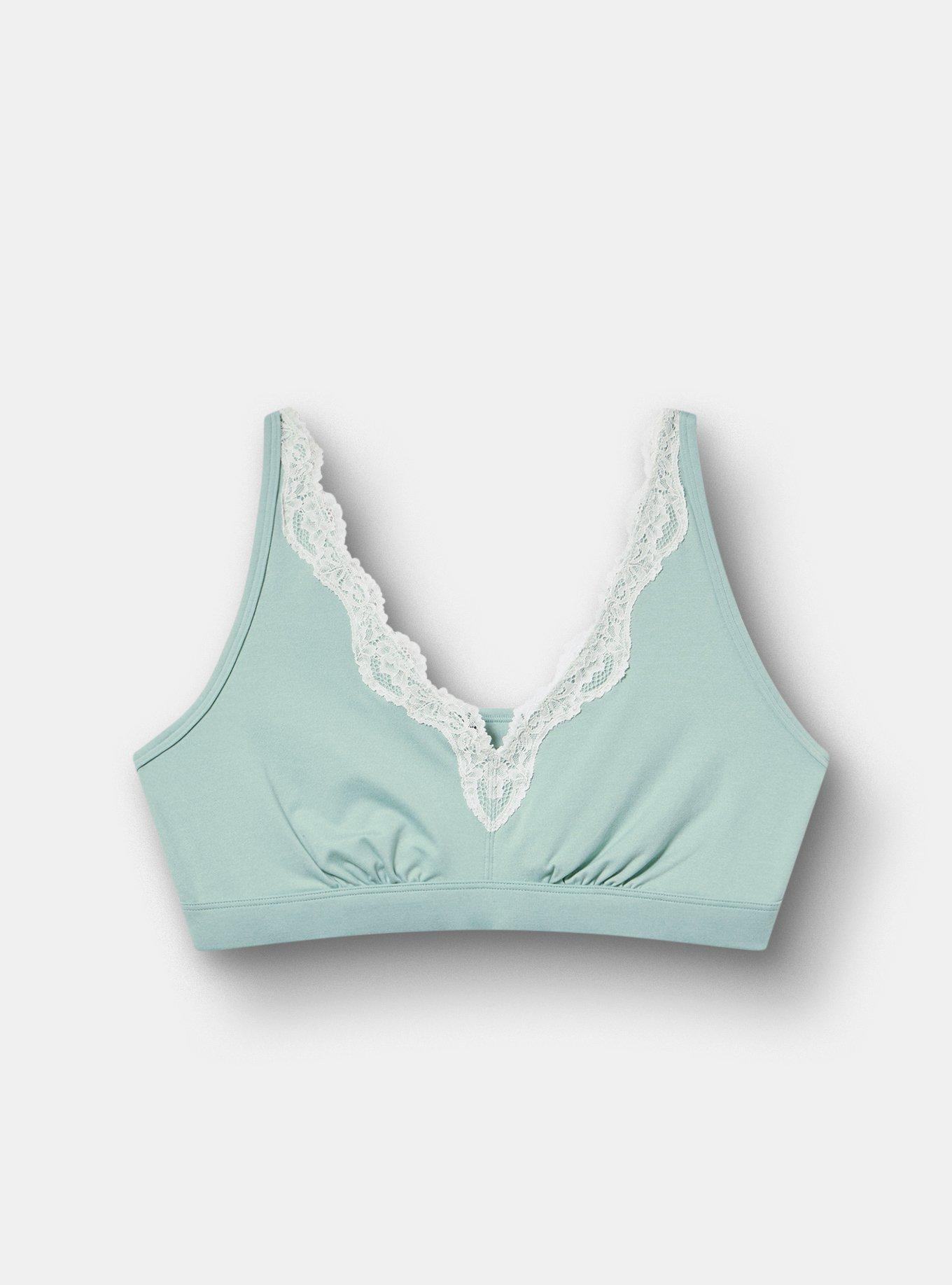 Unlined Smooth High Apex Bralette, BLUE SURF HEATHER, hi-res