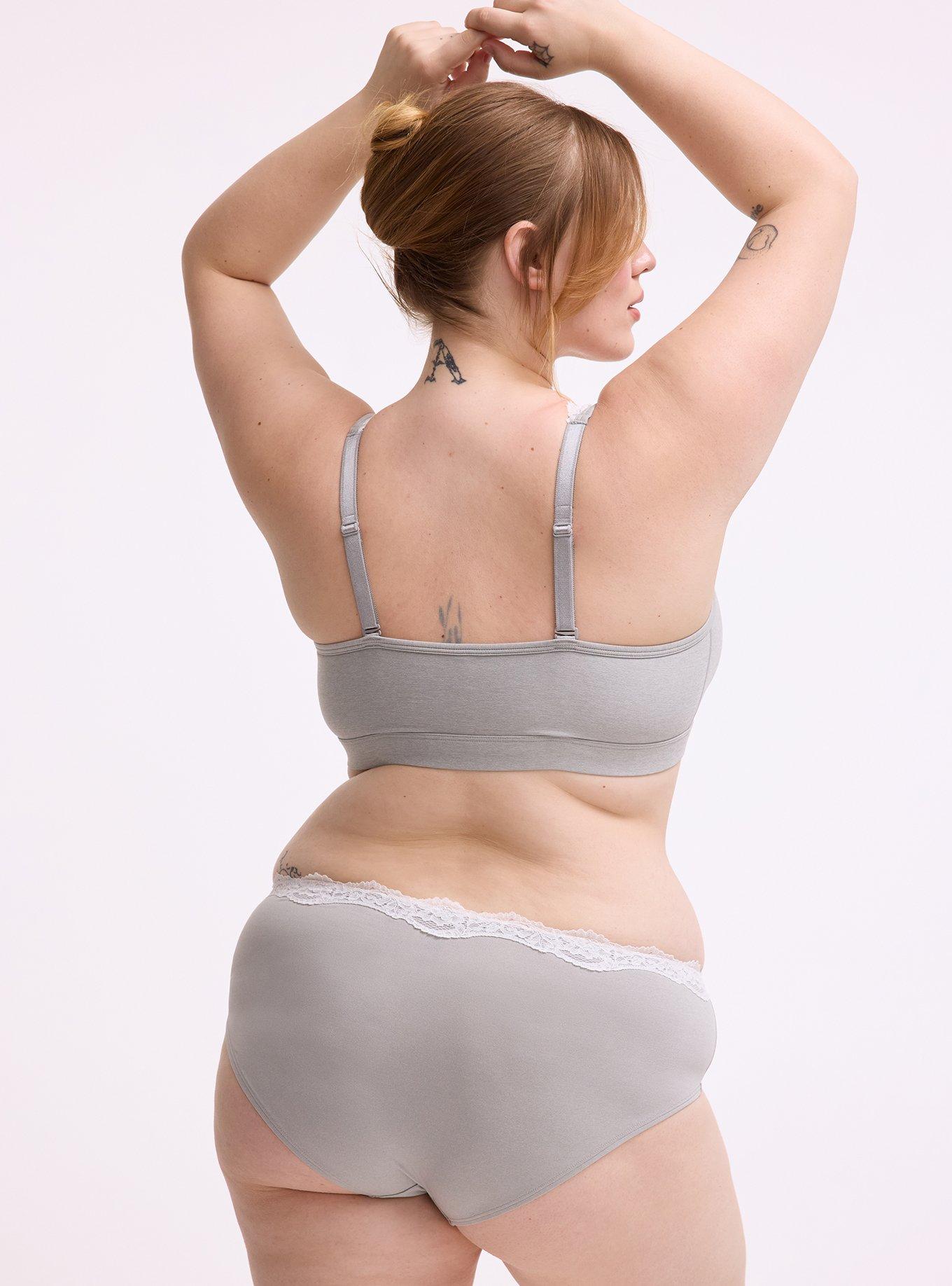 Unlined Smooth High Apex Bralette, FORMAL GRAY HEATHER, alternate