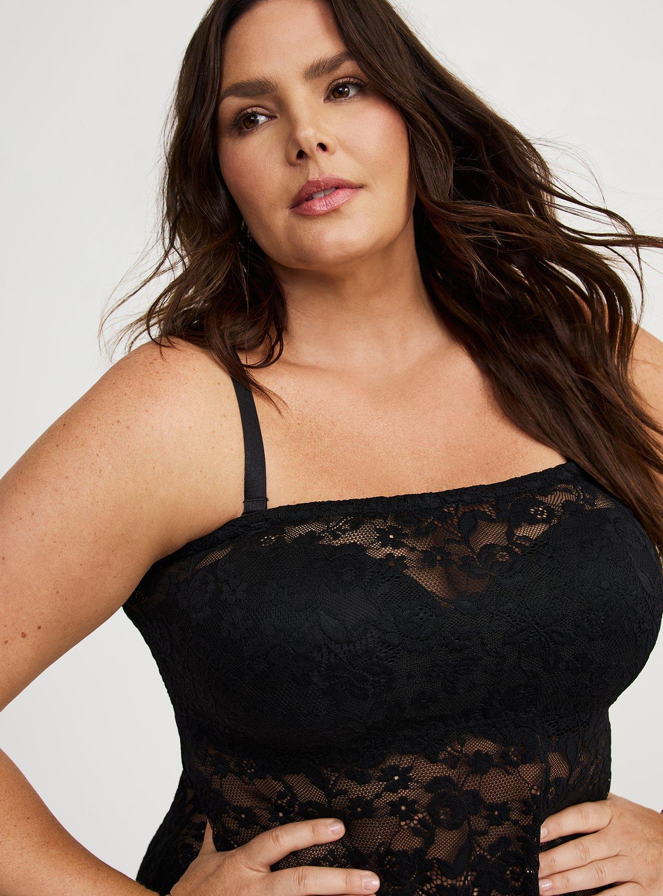 Strapless Lace Maxi Dress