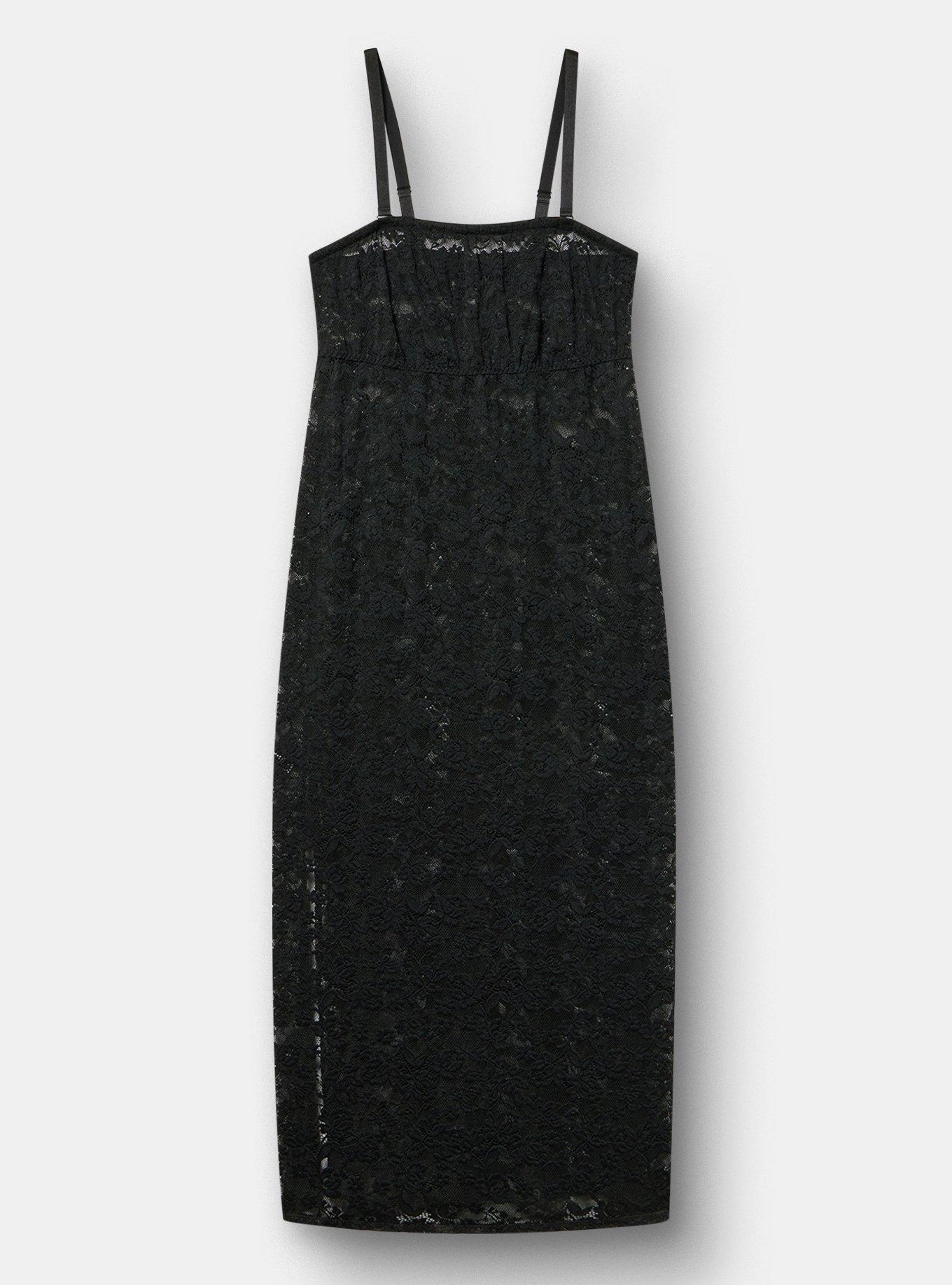 Strapless Lace Maxi Dress