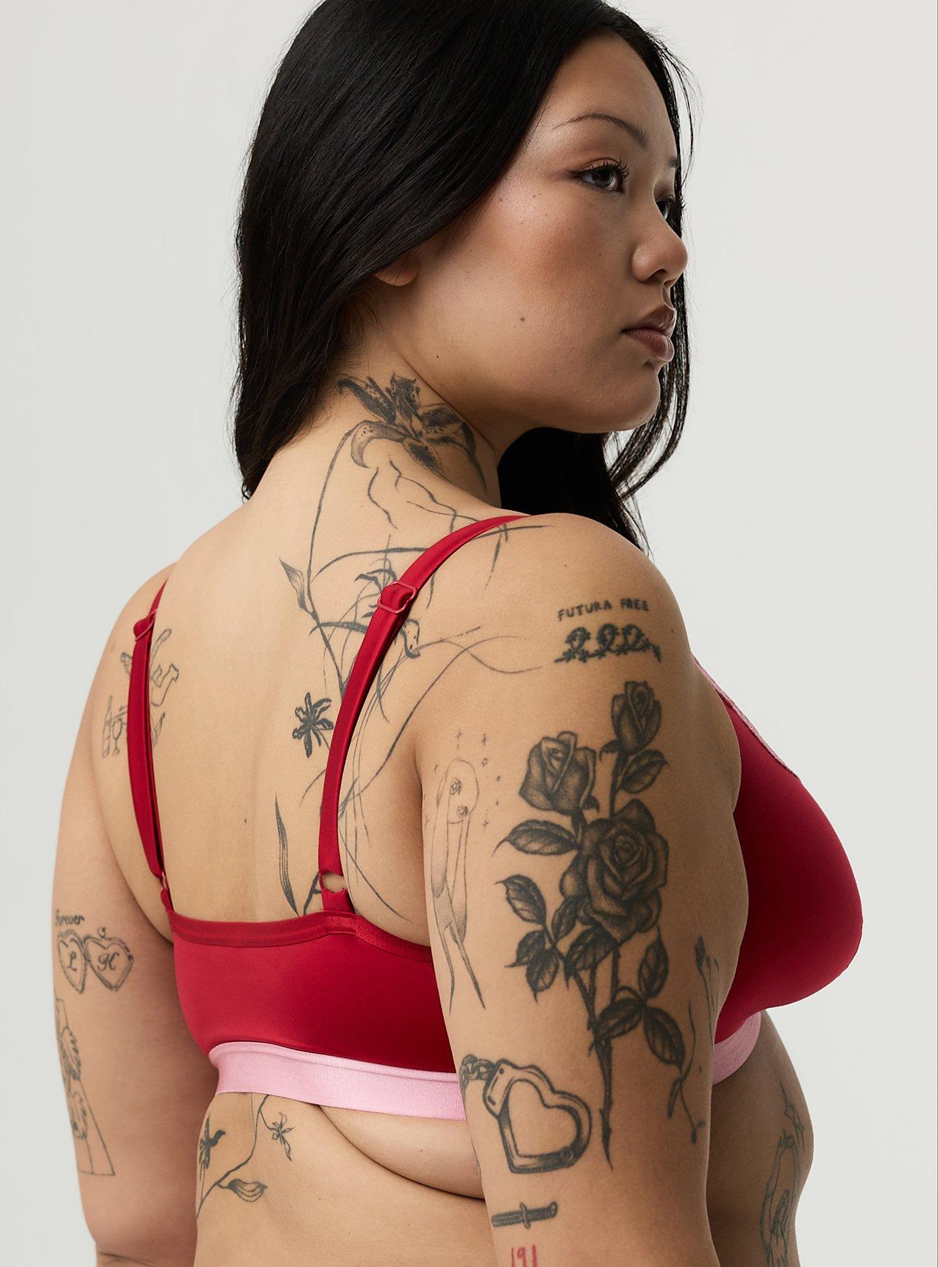 Glaze Wireless Triangle Bra, JESTER RED, alternate