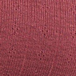 Plus Size Pointelle Square Neck Lace Trim Tank, WILD GINGER, swatch