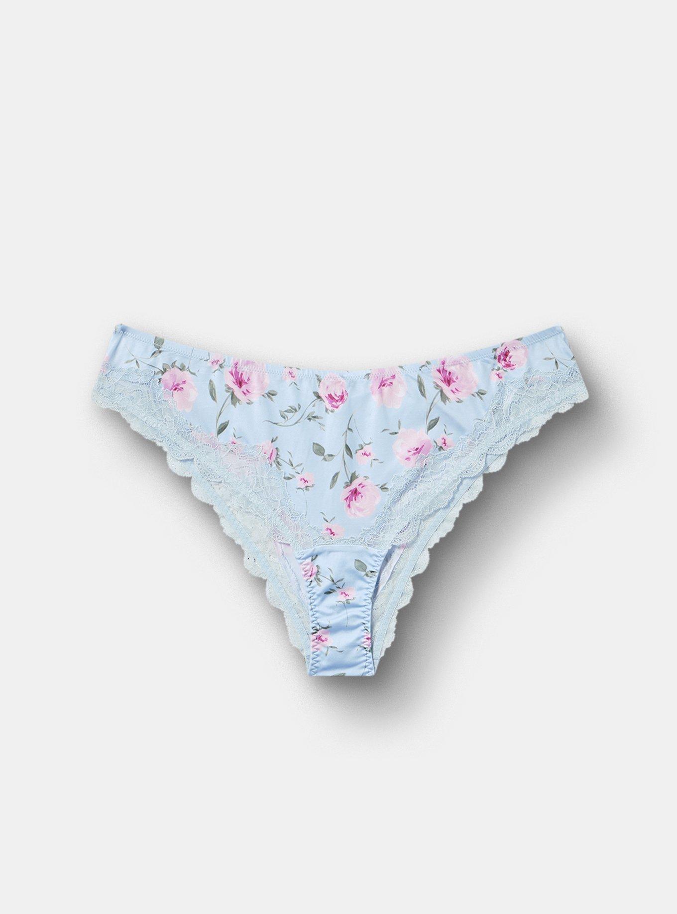 Printed Satin Tanga, ANTOINETTE FLORAL SKYWAY, hi-res
