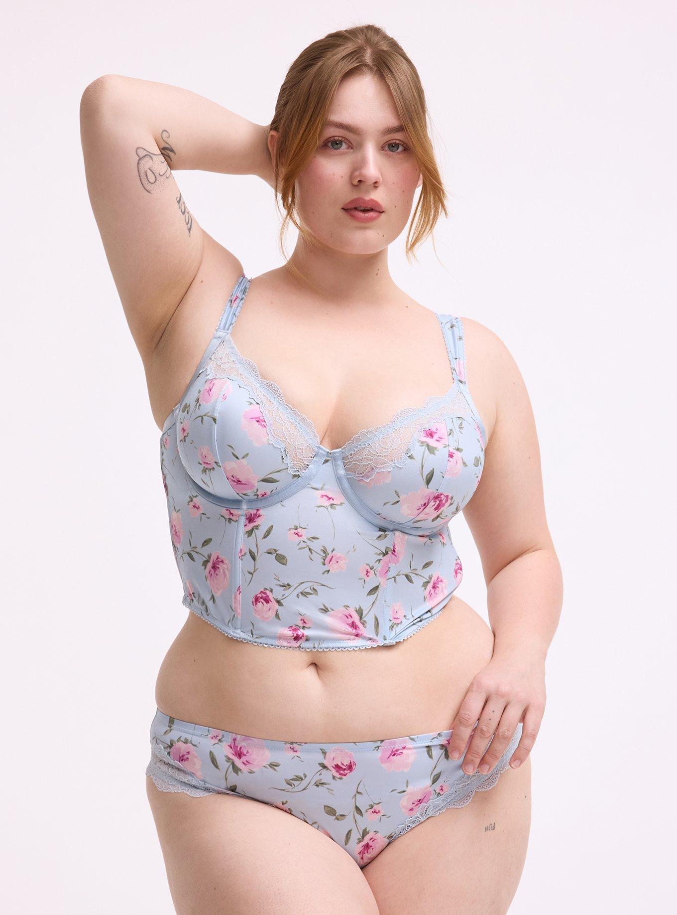 Printed Satin Tanga, ANTOINETTE FLORAL SKYWAY, hi-res